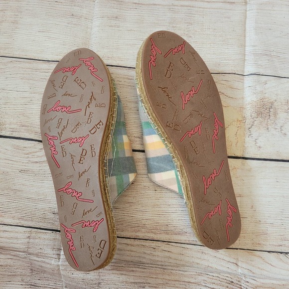 ELLEN DEGENERES Madras Sadie plaid sandal 8 - Picture 4 of 8